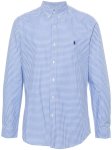 Polo Mens Non Iron Gingham Check Shirt In Blue - Blue 3XL