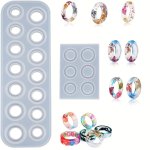 Dala Resin Ring Mold Silicone Set For Jewelry Epoxy Resin Casting Mold