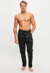 Flower Print Sleep Pants - Black