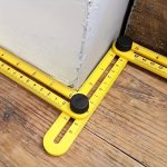 1PC Multifunctional Measurement Abs Plastic Activity Four-fold Ruler Multi-corner Ruler Four-sided Ruler Four-corner Ruler Four-