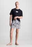 Calvin Klein S S Boxer Set - Black Top Halo Floral Print_black