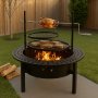 - Braaiboss Mega Fire Pit & Rotisserie Braai