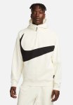 Nike M Nk Swoosh Flc Hz Hoodie - White black
