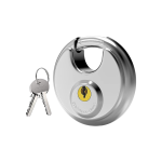 Stainless Steel Disc Padlock 70MM Heavy Duty With 9MM Shackle