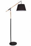 Acro Floor Lamp Wood And Black