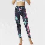 Ladies Paint Splash Yoga Leggings - XL