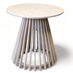 Birch Ribbed Side Table