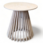 Birch Ribbed Side Table