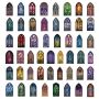 Magic Glass Window Flowers Clear Stickers - 50PCS Fantasy Scrapbook Set