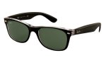 - New Wayfarer - Top Black On Transparent green - RB2132 6052