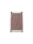 Cotton Burgundy&natural Throw Cotton Burgundy&natural 125X15