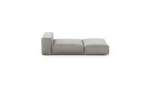 Lounger - Velvet - Light Grey - 220CM X 105CM