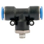 AirCraft Pu Hose Fitting Tee 12MM-1 8" M