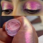 Chrome Eyeshadow Palette Glitter High Pigmented Chameleon Eyeshadow Color Gradient Shiny Sparkling Eyeshadow Powder For Music Fe