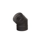200 260MM Bend 45 Deg Black Insulated