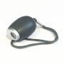Portable Digital Projection Alarm Clock MINI Projector LED Clock Carry Time Flashlight Clock With Hanging Rope Black