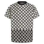 All-over Monogram T-Shirt -black