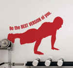 Be The Best Version Of You Fitness Sticker