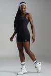 Square Neck Unitard - XL Black