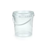 Bucket 3LT Clear & Lid Ea