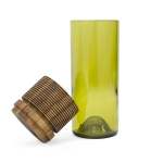 Recycled Storage Glass Jars - Green Short Lid Option - E