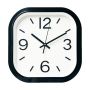 12 Wall Clock Analog Square Stylish Silent Quartz Movement Non-ticking