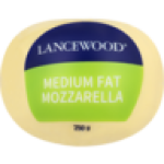 Lancewood Medium Fat Mozzarella Cheese 250G