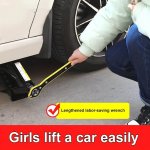 1PC Auto Labor-saving Jack Ratchet Wrench With Long Handle Jack Ratchet Wrench For Scissor Jack Lug Wrench For Tire Jack For Tra