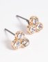 Goldair Gold Diamante Stud Earrings