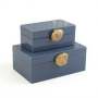 2 Piece Jewellery Box Set Blue