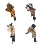 Novelty Cartoon Animal Golf Head Covers: Cute Plush Animal Golf Club Guardians - Perfect Gift For Golf Lovers
