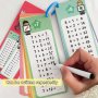 1SET 14PCS Math Cards Math Multiplication Training Cards Multiplication Flashcards Learning Cards Math Practice Calligraphy Early Education Materials