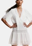 Embroidered Dress - White