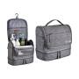 Large Waterproof Hanging Travel Toiletry Bag - Grey