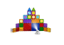 Magnetic Tiles Castle With Rotating Spotlight Blocks - 43 Piece - S-C013