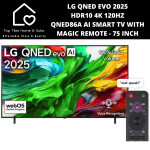 LG Qned Evo 2025 HDR10 4K 120HZ QNED86A Ai Smart Tv With Magic Remote - 75 Inch