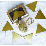 Kikki & Frankie Bunting Gold Triangles
