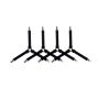 4 Piece - Adjustable Bed Sheet Fasteners - Black