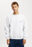 Cotton On Box Fit Graphic Crew Sweater - Athletic Marle ldn Mascot