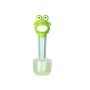 Frog Design Baby Feeding Bottle - Silicone Nipple & Ounce/ml Marks