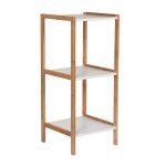 3-TIER Bamboo Storage Corner Multi-purpose Shelf Unit