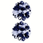 2PCS Girls Hydrangea Hair Ties Creative Hair Ropes Headwear Cute Hair Accessories For Blond Ponytail
