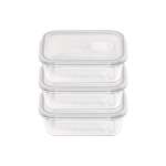2 Piece 1040ML Storage Container Set Clear
