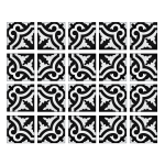 Laurana Black Wall Tile Stickers