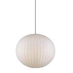 Round Silk Pendant Light - Large