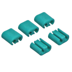 Cable Buddies Silicone Cable Ties – Turquoise