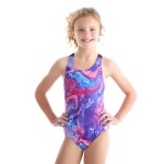 Girls Flutter Fantasy Barcelona 1 Piece Swimsuit
