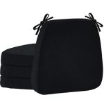 Nobildonna Dining Chair Cushions Set Of 4-2" Thick High-density Foam Chair Pads With Ties And Non-slip Bottom Removable Washable