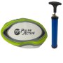 - Rugby Ball Size 5 Rubber With Ball Pump Blue