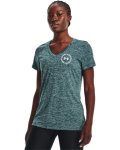 Women's Ua Tech Twist Crest Short Sleeve - Tourmaline Teal Md